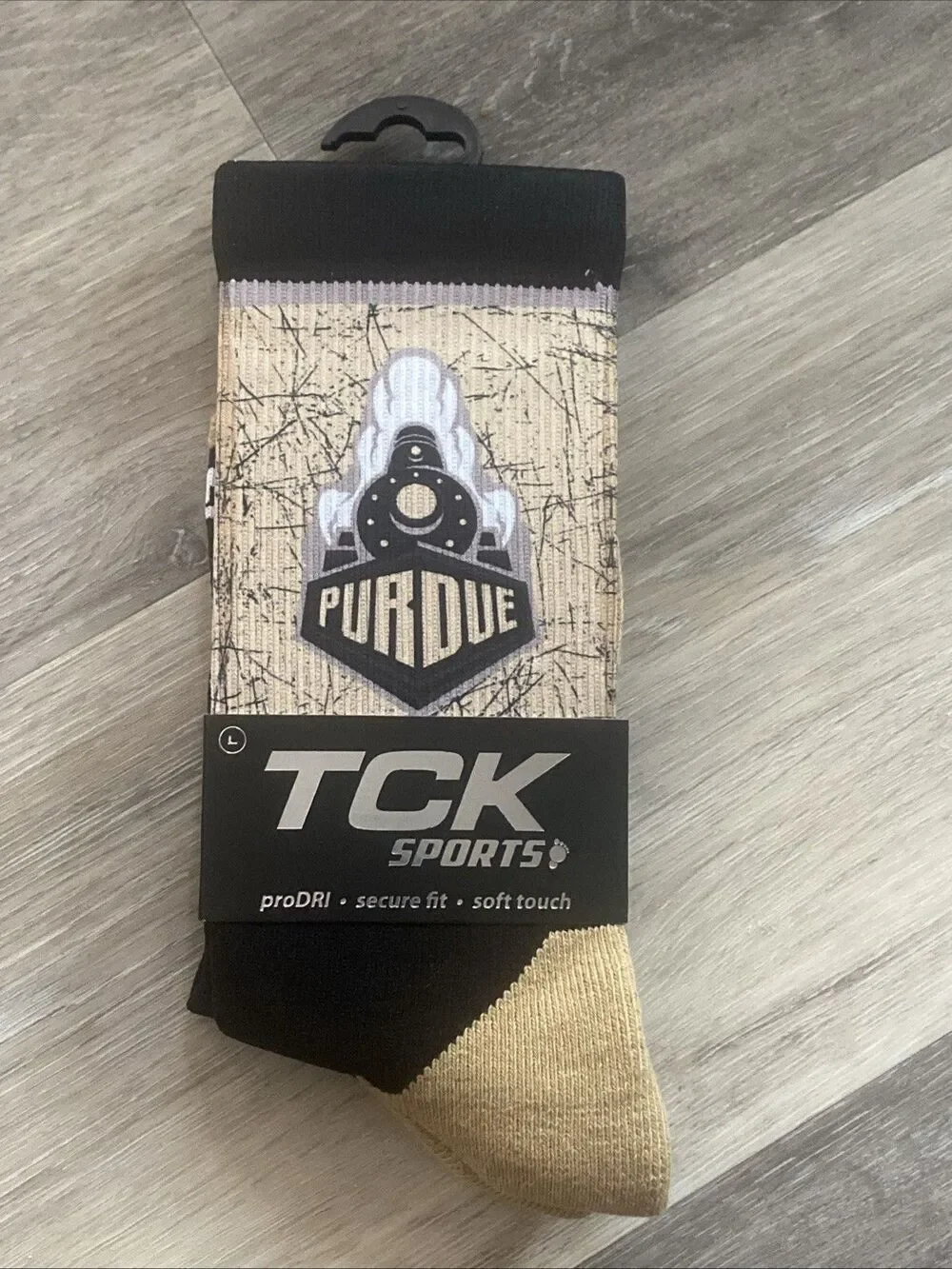 Purdue University Boilermaker Socks Men’s Large (US 9-12) TCK Sports proDRI Soft